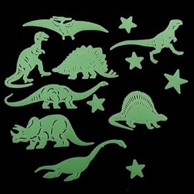Glow in the Dark 14 Pack of Dinosaurs and Stars