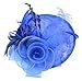 AM CLOTHES Womens Feather and Mesh Fascinator Headwear