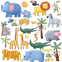 RoomMates RMK1136SCS Jungle Adventure Peel and Stick Wall Decals