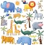 RoomMates RMK1136SCS Jungle Adventure Peel & Stick Wall Decals