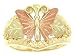 Beautiful! Yellow-gold Black Hills Gold Women's Butterfly Ring