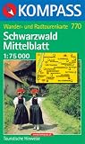  : Kompass Karten, Schwarzwald, Mittelblatt: Wander- und Bikekarte