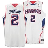 adidas Atlanta Hawks #2 Joe Johnson White Swingman Basketball Jersey