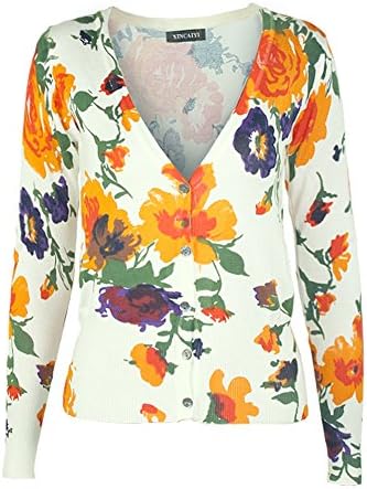 Women's Spring Autumn Cotton Cardigan Swearter One Size