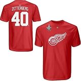Henrik Zetterberg Detroit Red Wings Stanley Cup Jersey Name and Number Adult T-shirt