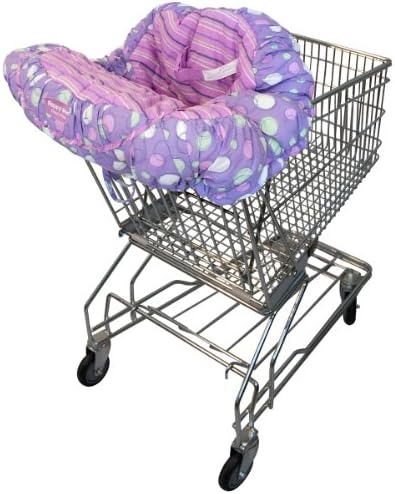 Floppy Seat Shopping Cart and High Chair Cover, EZ Carry Bag Style -Grape Sorbet