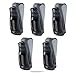 HOTSYSTEM Car Visor Glasses Sunglasses Ticket Card Clip Holder (Black,5-Pack)
