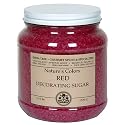 India Tree Raspberry Red Decorating Sugar, 3.4  Pound Jar