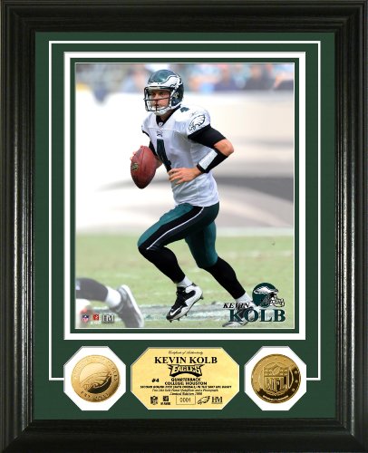 Highland Mint NFL Philadelphia Eagles Kevin Kolb 24KT Gold Coin Photomint