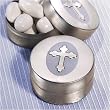 Tin Silver Cross Design (50 per order) Wedding Favors