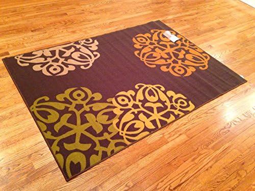 Modern Abstract Style Kids Area Rug 4 Feet 5 Inches X 6 Feet 3 Inches Nice Size Printed Area Rug with Non Skid Backing 53 Inches X 75 Inches (4' . 5'' X 6' 3'' (53 Inch X 75 Inch ))
