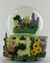 Labrador Dog Black Brown Musical Snow Globe Water Ball