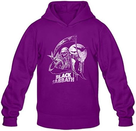 BOAO Men Black Sabbath Hoody Purple M