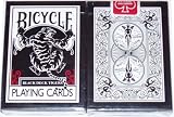 Bicycle Black Tiger Deck Playing Cards by Ellusionist - Red Pip