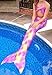 Owone Box Girls 3 Pcs Swimmable Mermaid Tail Bikini Bathing Swimsuit Swimwear