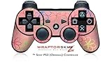 Sony PS3 Controller Skin Kearas Flowers on Pink