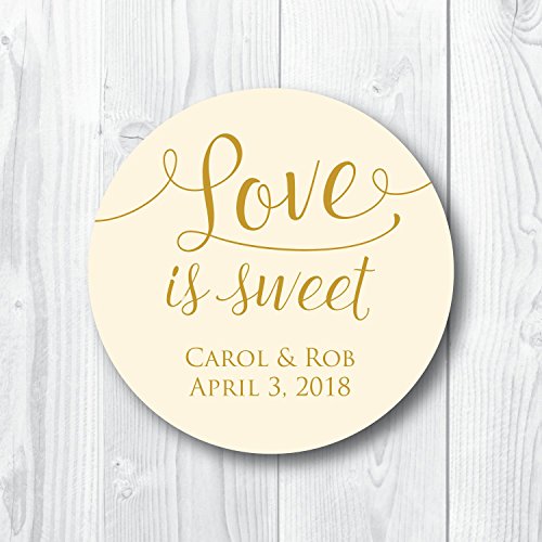 Love is Sweet Wedding Stickers