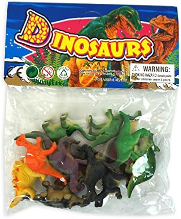 12-Piece Mini Toy Dinosaur Figures