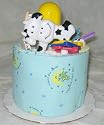 1 Tier Nursery Rhymes Baby Diaper Cake