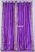 Tie Top Lavender Silk Sari fabric Drapes, Panels, Curtains
