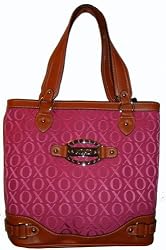 Women's Xoxo Purse Handbag Tote Country Club Signature Logo Pink