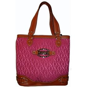 Women's Xoxo Purse Handbag Tote Country Club Signature Logo Pink