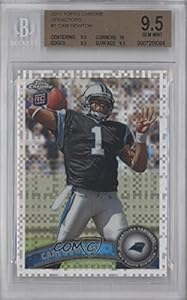 Cam Newton BGS GRADED 9.5 Carolina Panthers (Football Card) 2011 Topps Chrome X-Fractor #1