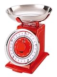Maison à vivre - NR-RD/5KG - Balance Mécanique 5 Kg - Rétro Rouge