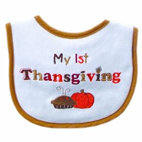 Luvable Friends Thanksgiving Embroidered Bib