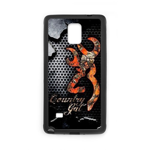 Perfect Collection Browning Cutter Logo HD Image Custom Case Cover of Samsung Galaxy Note 4 (Laser Technology)