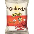 Baked! Cheetos Crunchy Flamin' Hot Cheese Flavored Snacks, 11oz Bags (Pack of 7)