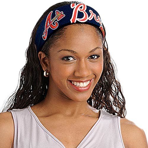 Atlanta Braves Ladies Navy Blue FanBand Jersey Headband