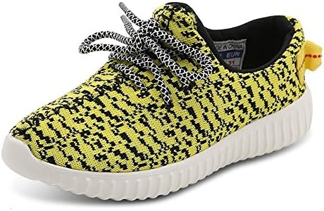 Laopengyou Fashion Breathable Fashion Sneakers Casual Slip-on Loafers Shoes (Toddler/Little Kid/Big kids) Yellow34 M EU/2.5 M US Little Kid Comfortable material.
