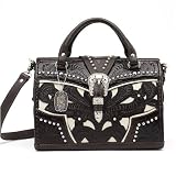 American West Lady Lace Collection (Chocolate) Medium Coach Leather