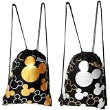 Disney Mickey Mouse Drawstring Backpack 2 Pack