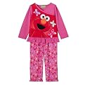Toddler Girls' 2-piece Elmo Face/Flowers PJ Set - Pink