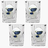 St. Louis Blues 4 Piece Square Shot Glass Set