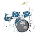 HB Drums Predator 5 Elite Drumset Pacific Reef Blue Lacquered Birch Drums
