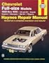 Chevrolet Full Size Sedans '69'90 (Haynes Manuals)