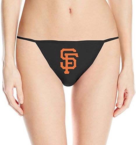 Women San Fancisco Giants SF Baseball Sexy Thong Panty Bikini Panty Black