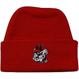 NCAA Georgia Bulldogs Newborn Red Knit Beanie