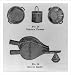 Historic Print (L): 3 pieces of painter's tinware and a bellows sander
