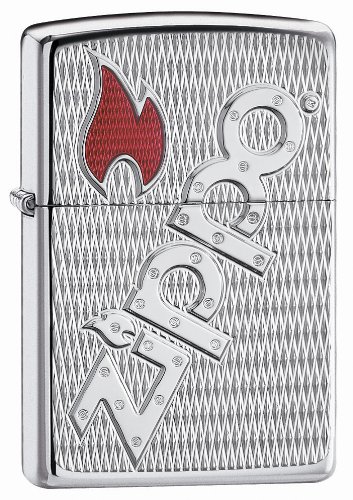 Zippo Bolted Armor High Polish Chrome Pocket Lighter