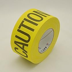 Pro Tapes Striped Pro-Gaff Gaffers Tape: 3 in. x 55 yds. (Yellow/Black CAUTION CABLE)