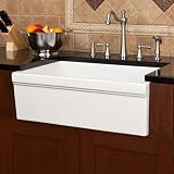 30 Damali Single Bowl Fireclay Farmhouse Sink - White