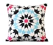 Be Still Homewares Mosaic Embroidered Throw Pillow Cover 18 x 18 inch