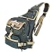 Military Inspired Canvas Backpack Sling Bag Daypack Black