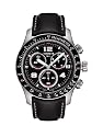 Tissot V8 Chronograph Black Leather Black Dial Men's Watch #T039.417.16.057.00