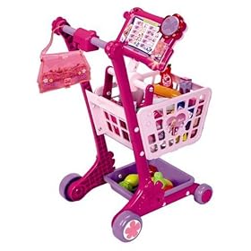 Barbie Shopping Cart With Interactive Light Effects
