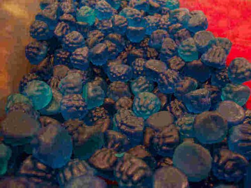 Candy Gummy Blue Raspberries, 1 lb. by Candy Zone